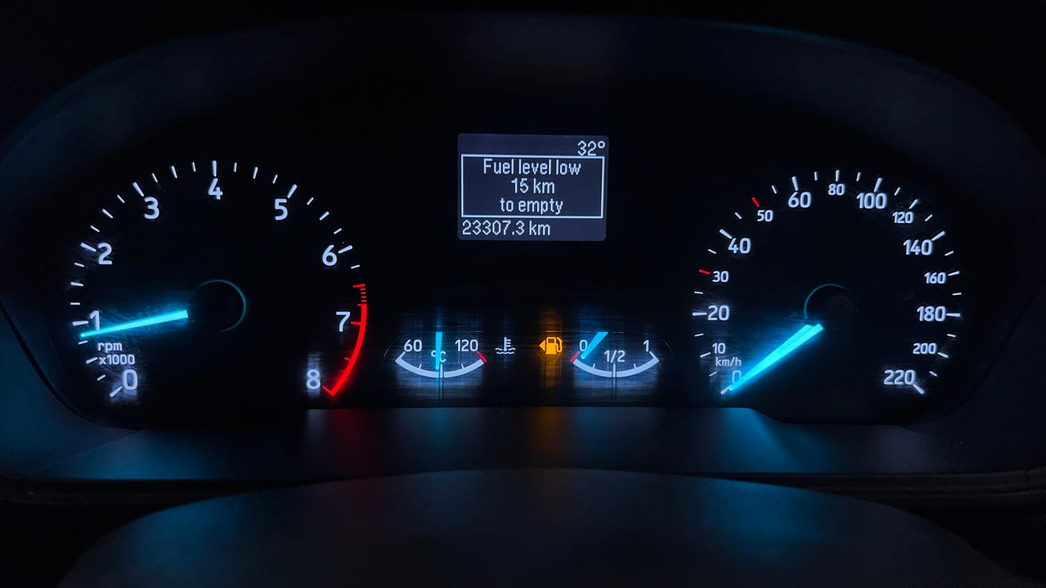Used 2018 Ford EcoSport Titanium 1.5L Ti-VCT Petrol Manual interior CLUSTERMETER VIEW