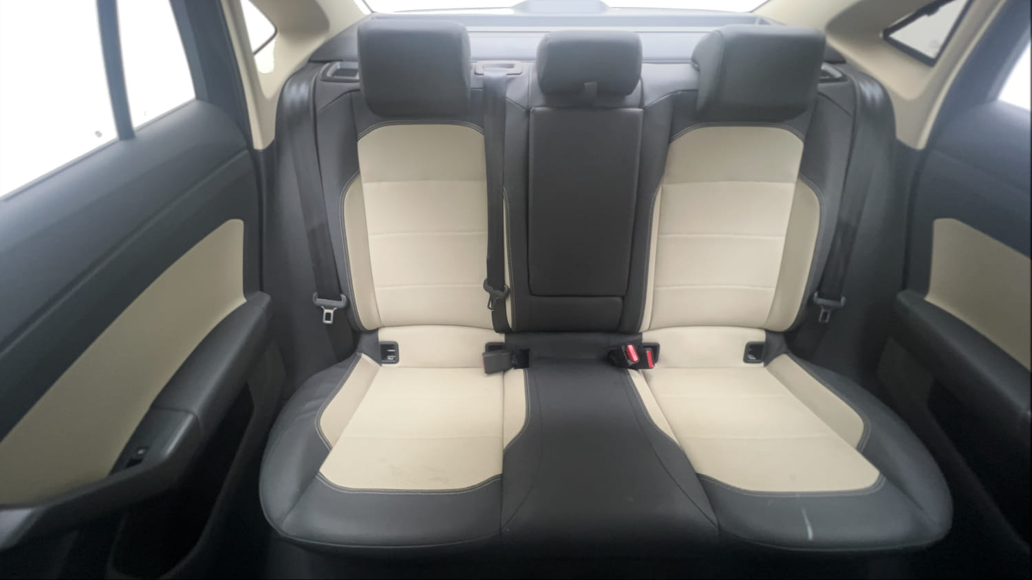 Used 2023 Skoda Slavia Style 1.0L TSI MT Petrol Manual interior REAR SEAT CONDITION VIEW