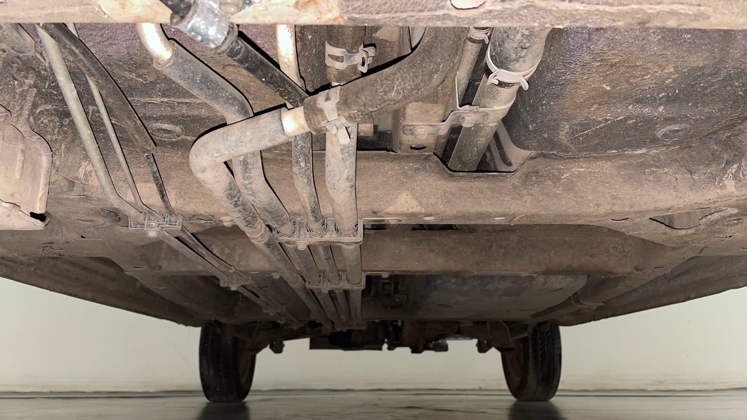 Used 2015 Tata Nano Twist XT Petrol Manual extra FRONT LEFT UNDERBODY VIEW
