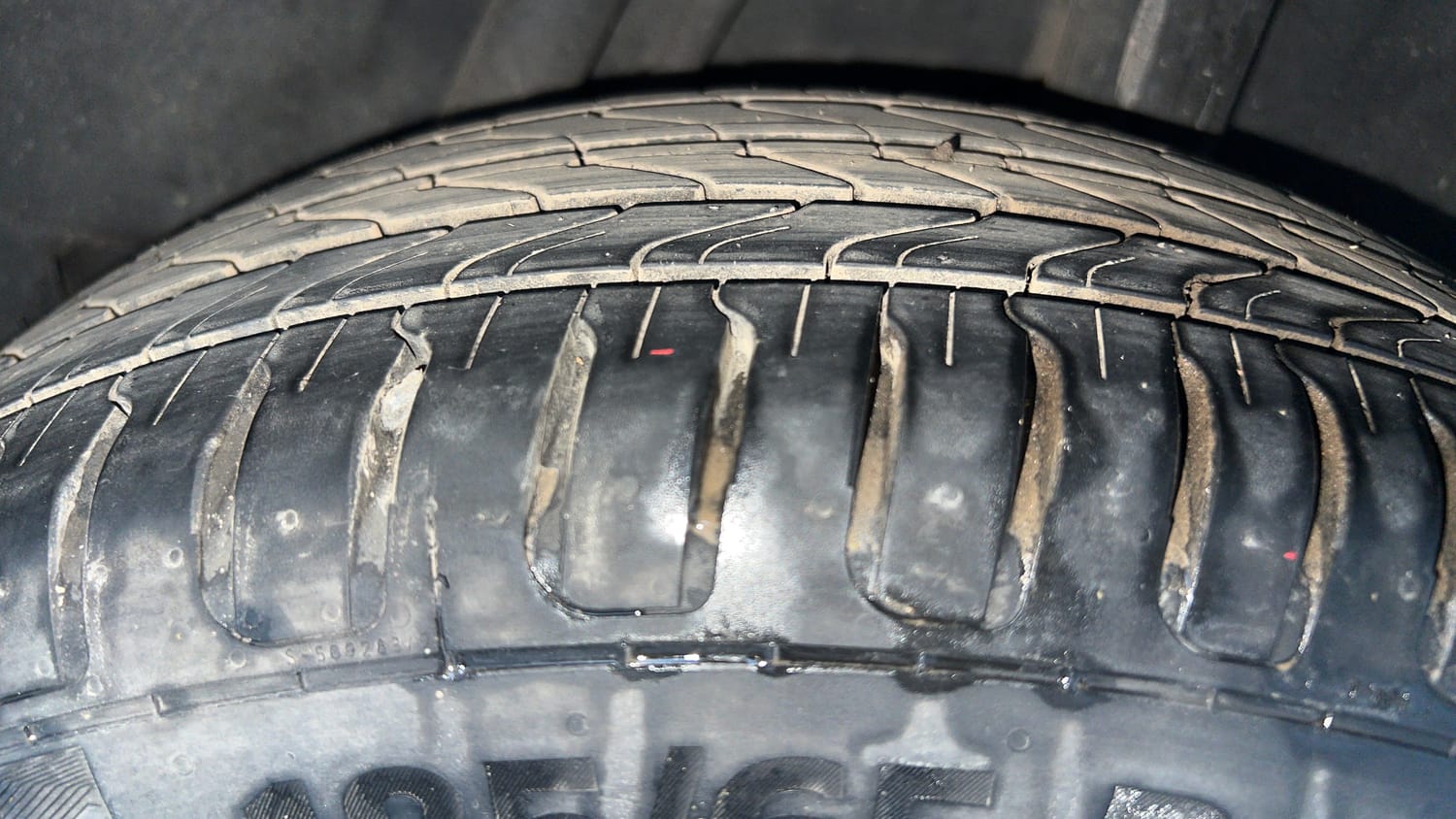 Used 2018 Honda City V Petrol Petrol Manual tyres LEFT REAR TYRE TREAD VIEW