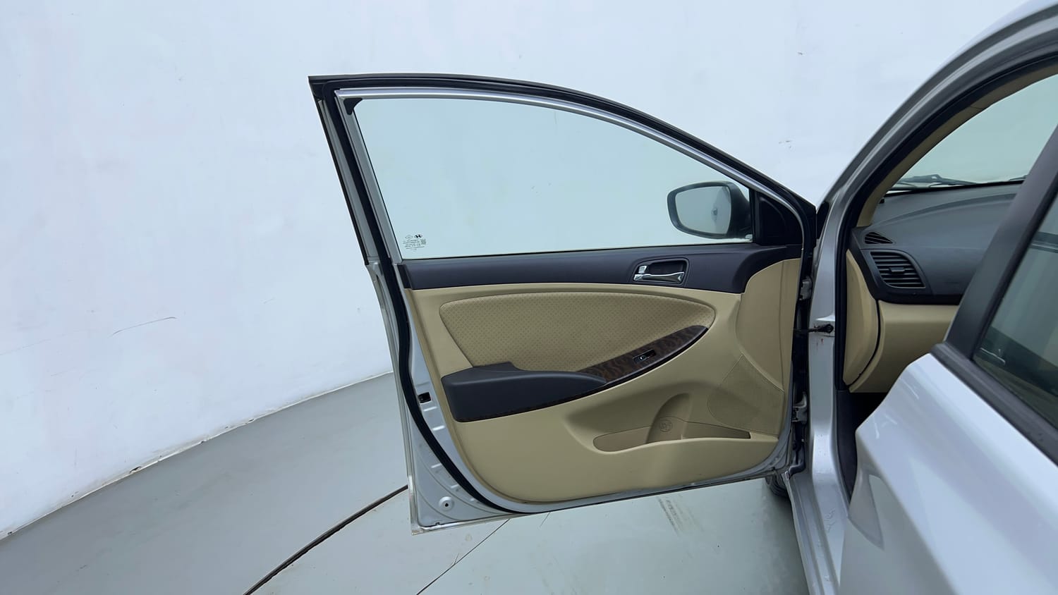 Used 2013 Hyundai Verna Fluidic 1.6 VTVT SX AT Petrol Automatic interior LEFT FRONT DOOR OPEN VIEW