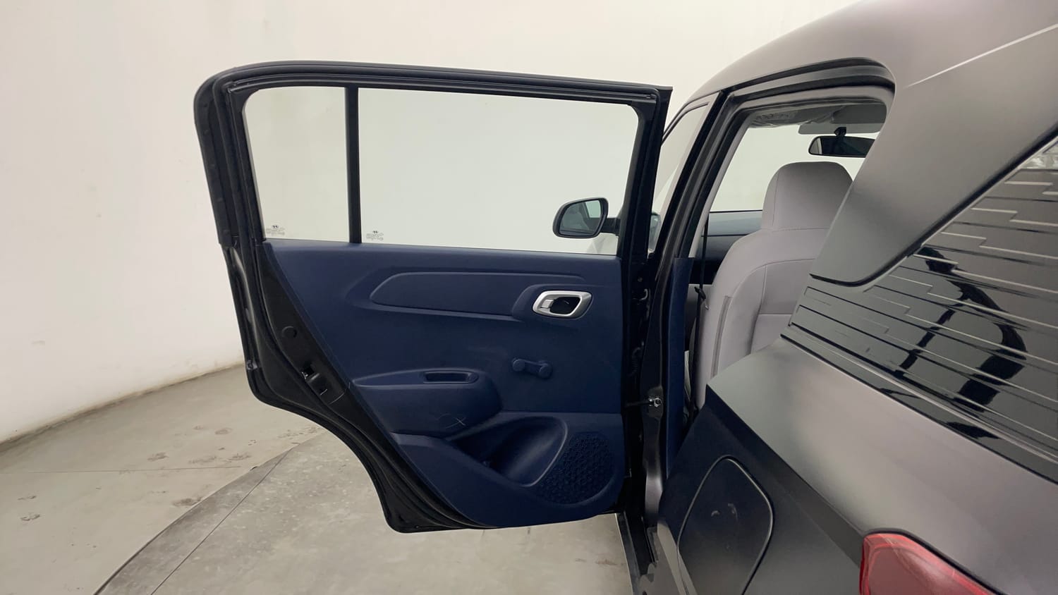 Used 2026 Hyundai Exter 1.2 Kappa Petrol AMT HX 3 Petrol Automatic interior LEFT REAR DOOR OPEN VIEW