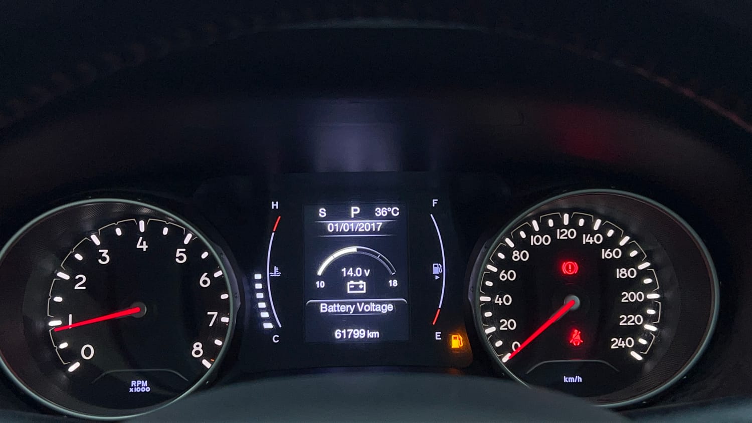 Used 2019 Jeep Compass Limited 1.4 Petrol AT Petrol Automatic interior CLUSTERMETER VIEW