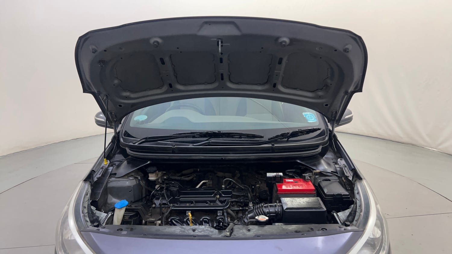 Used 2015 Hyundai Elite i20 Asta 1.2 Petrol Manual engine ENGINE & BONNET OPEN FRONT VIEW