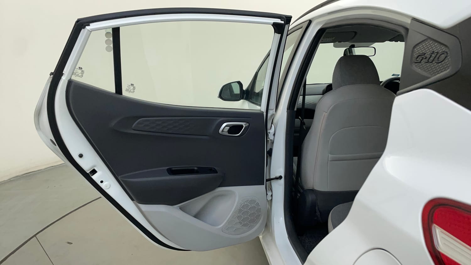 Used 2020 Hyundai Grand i10 Nios Asta 1.2 Kappa VTVT Petrol Manual interior LEFT REAR DOOR OPEN VIEW