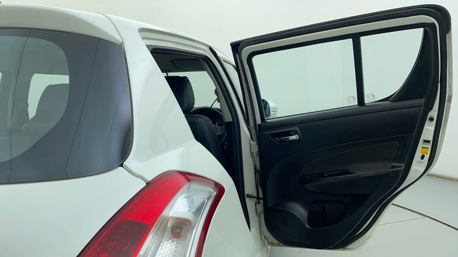 Used 2014 Maruti Suzuki Swift VXi Petrol Manual interior RIGHT REAR DOOR OPEN VIEW