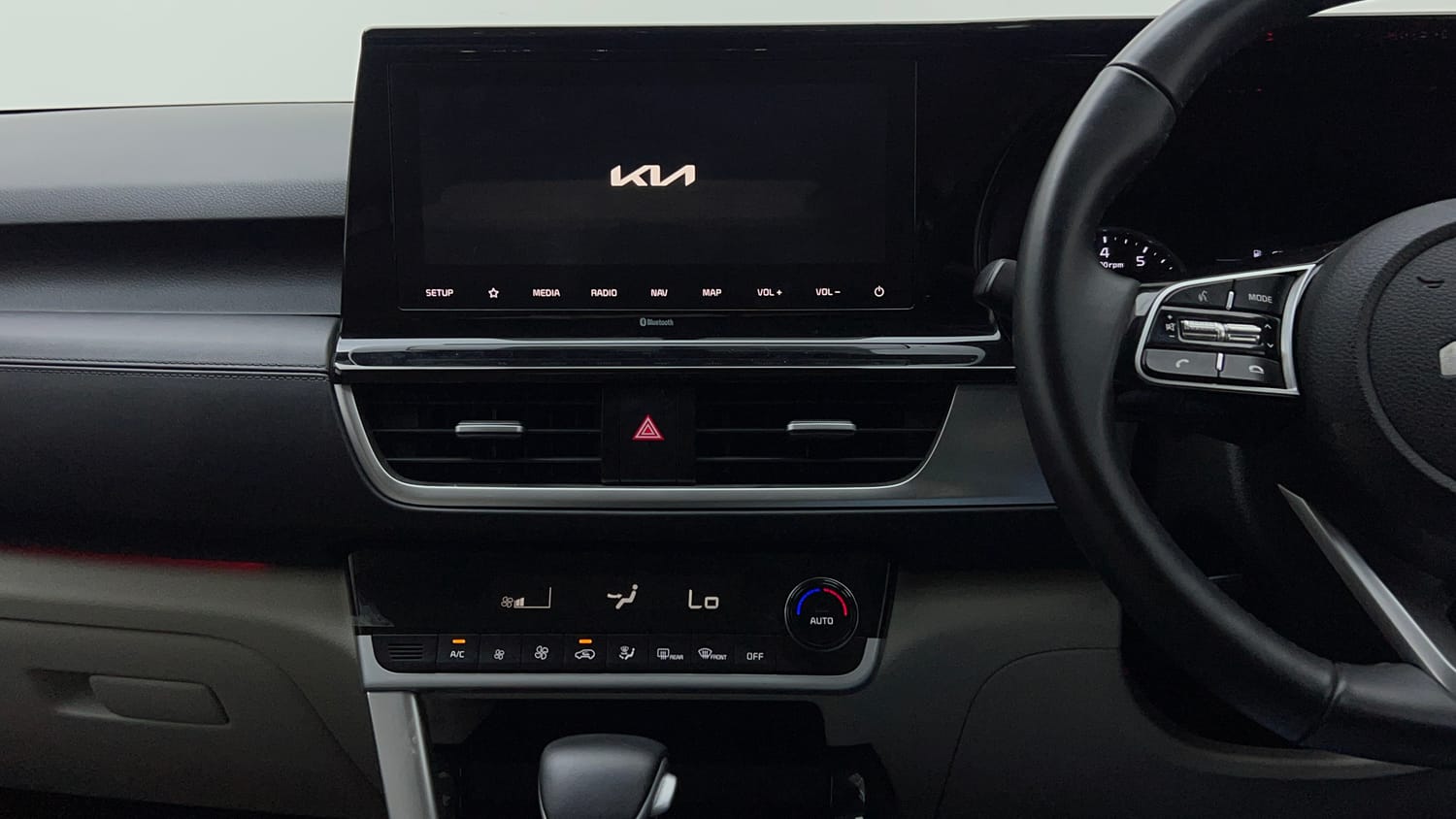 Used 2021 kia Seltos HTX 1.5 IVT Petrol Automatic interior MUSIC SYSTEM & AC CONTROL VIEW
