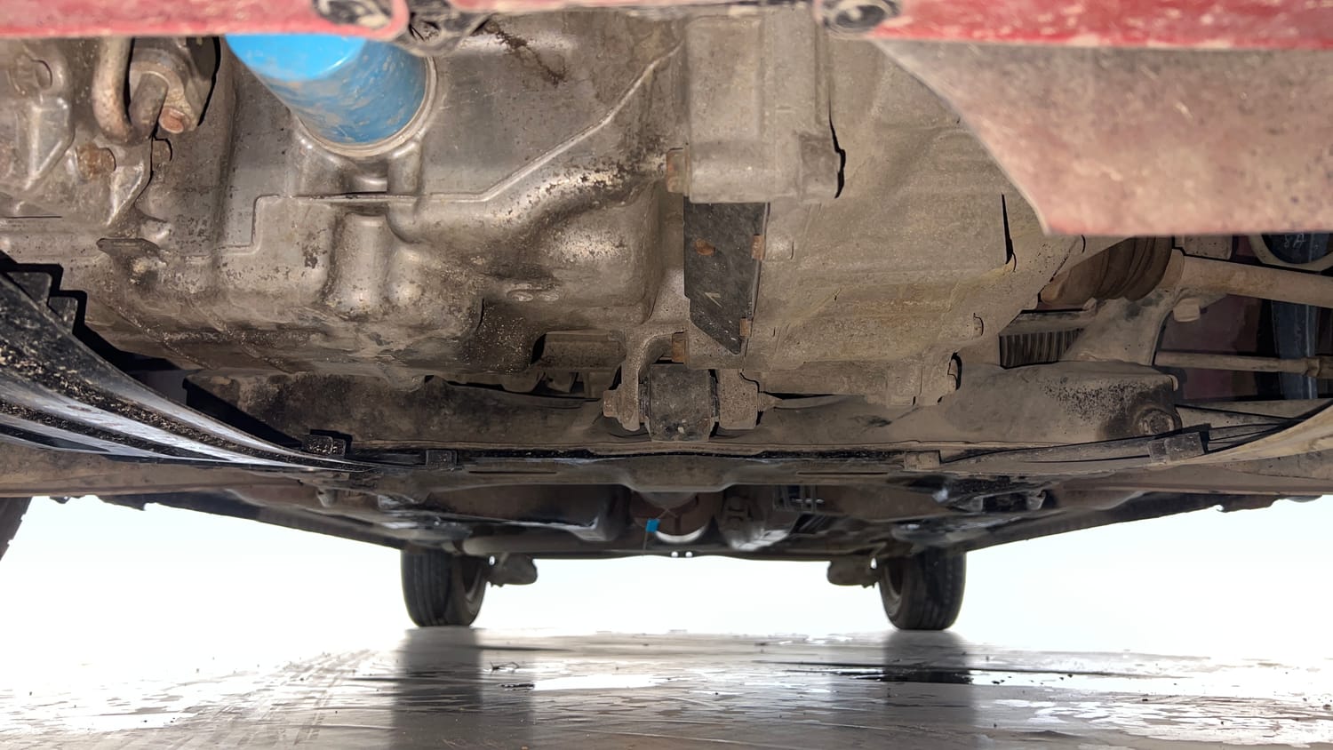 Used 2013 Honda Brio S MT Petrol Manual extra FRONT LEFT UNDERBODY VIEW