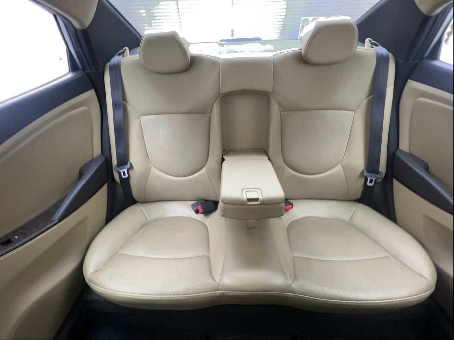 Used 2013 Hyundai Verna Fluidic 1.6 VTVT SX AT Petrol Automatic interior REAR SEAT CONDITION VIEW