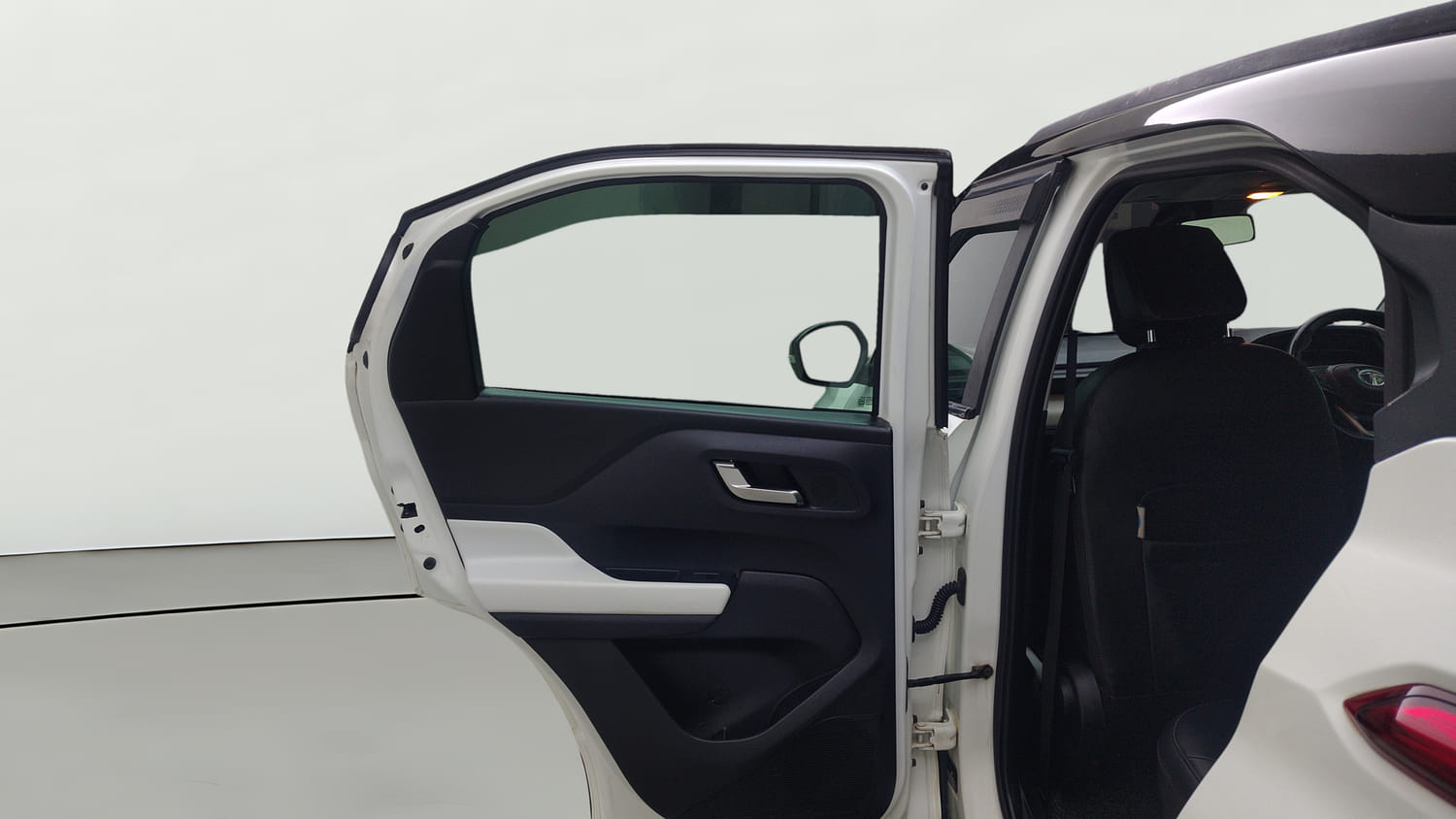 Used 2022 Tata Punch Creative Dual Tone Petrol Manual interior LEFT REAR DOOR OPEN VIEW