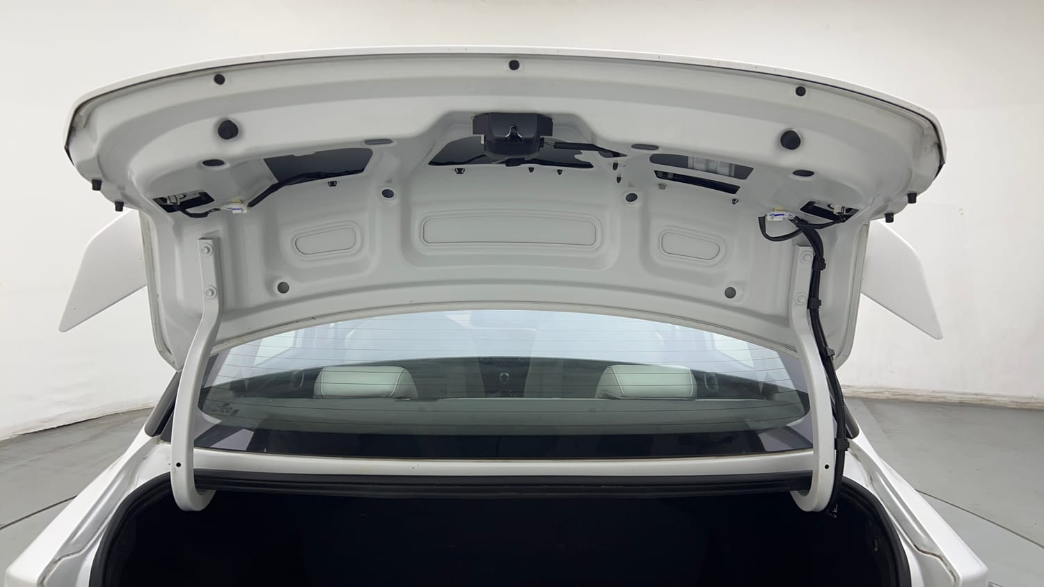 Used 2024 Hyundai Aura SX Plus 1.2 AMT Petrol Petrol Automatic interior DICKY DOOR OPEN VIEW