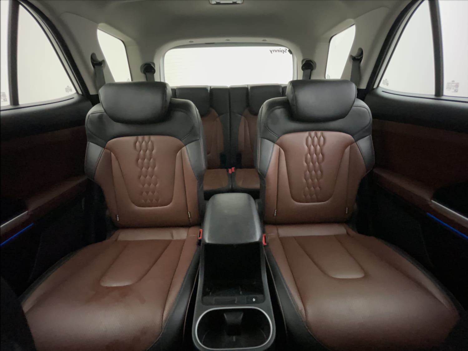 Used 2021 Hyundai Alcazar Platinum (O) 6 STR 2.0 Petrol AT Petrol Automatic interior REAR SEAT CONDITION VIEW