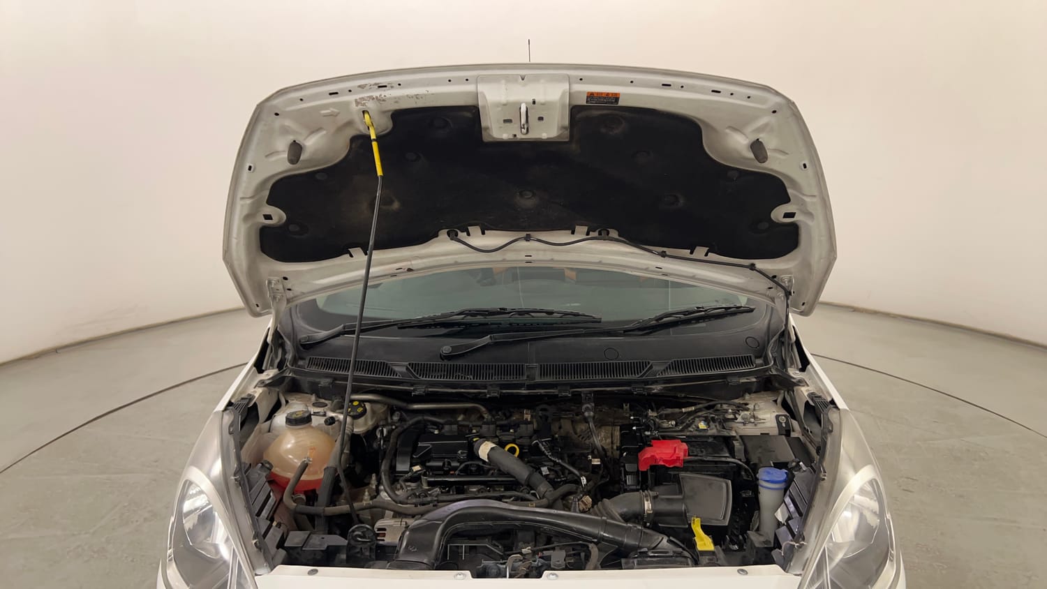 Used 2019 Ford Figo Titanium 1.2 Ti-VCT MT Petrol Manual engine ENGINE & BONNET OPEN FRONT VIEW