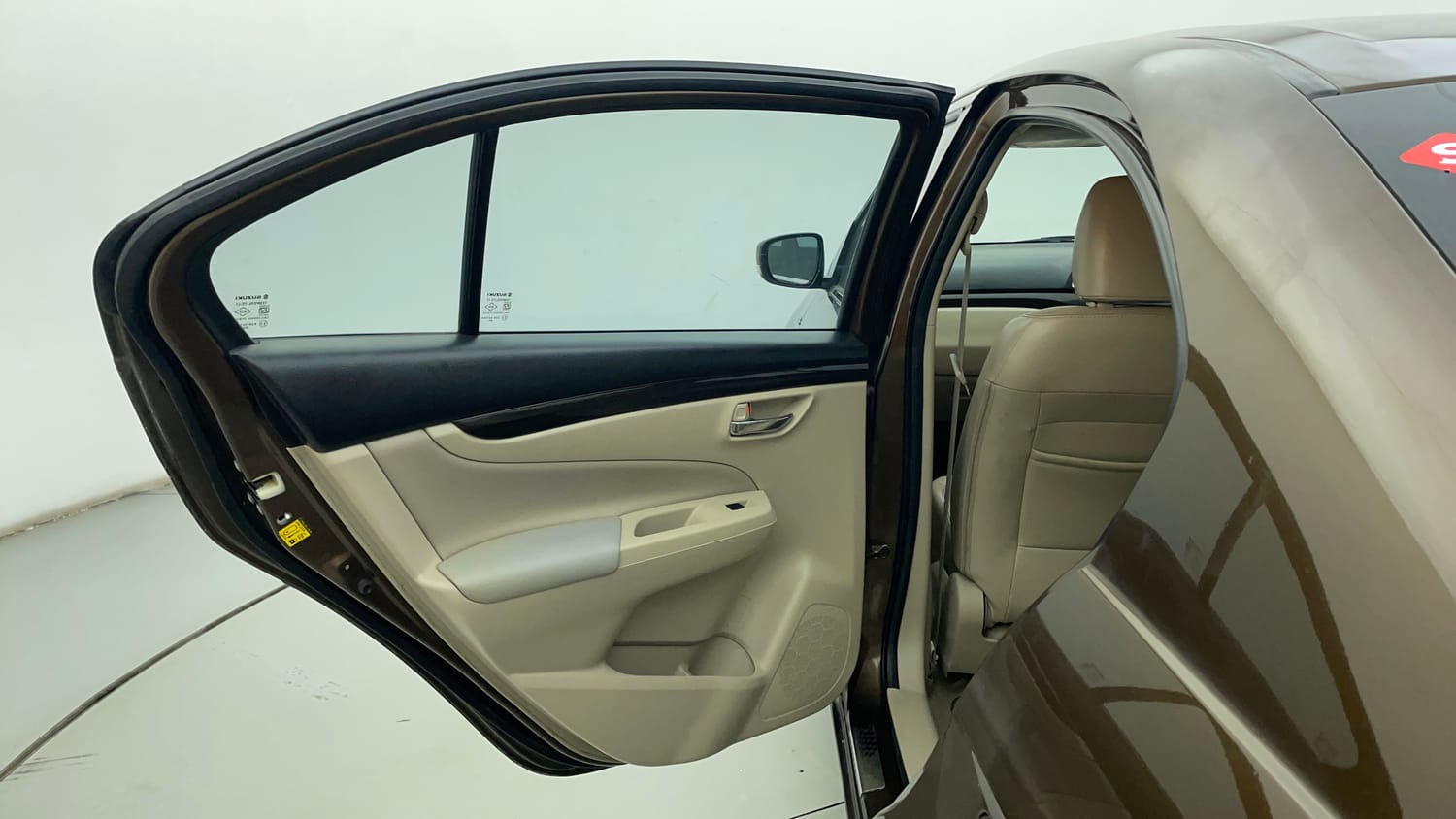Used 2017 Maruti Suzuki Ciaz Alpha 1.3 Hybrid Diesel Manual interior LEFT REAR DOOR OPEN VIEW
