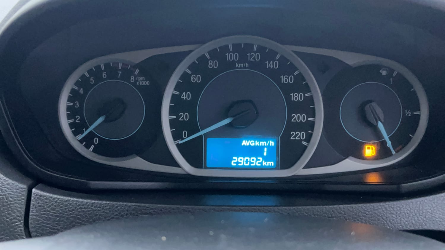 Used 2018 Ford Figo Trend 1.2 Ti-VCT Petrol Manual interior CLUSTERMETER VIEW