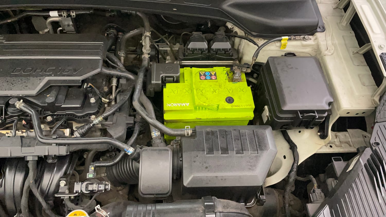 Used 2021 Hyundai Alcazar Platinum (O) 6 STR 2.0 Petrol AT Petrol Automatic engine ENGINE LEFT SIDE VIEW
