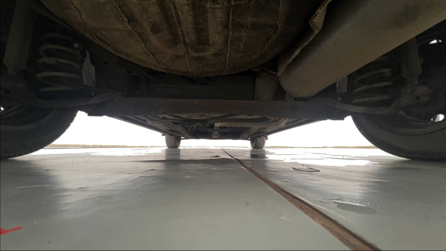 Used 2018 Ford Figo Trend 1.2 Ti-VCT Petrol Manual extra REAR UNDERBODY VIEW (TAKEN FROM REAR)