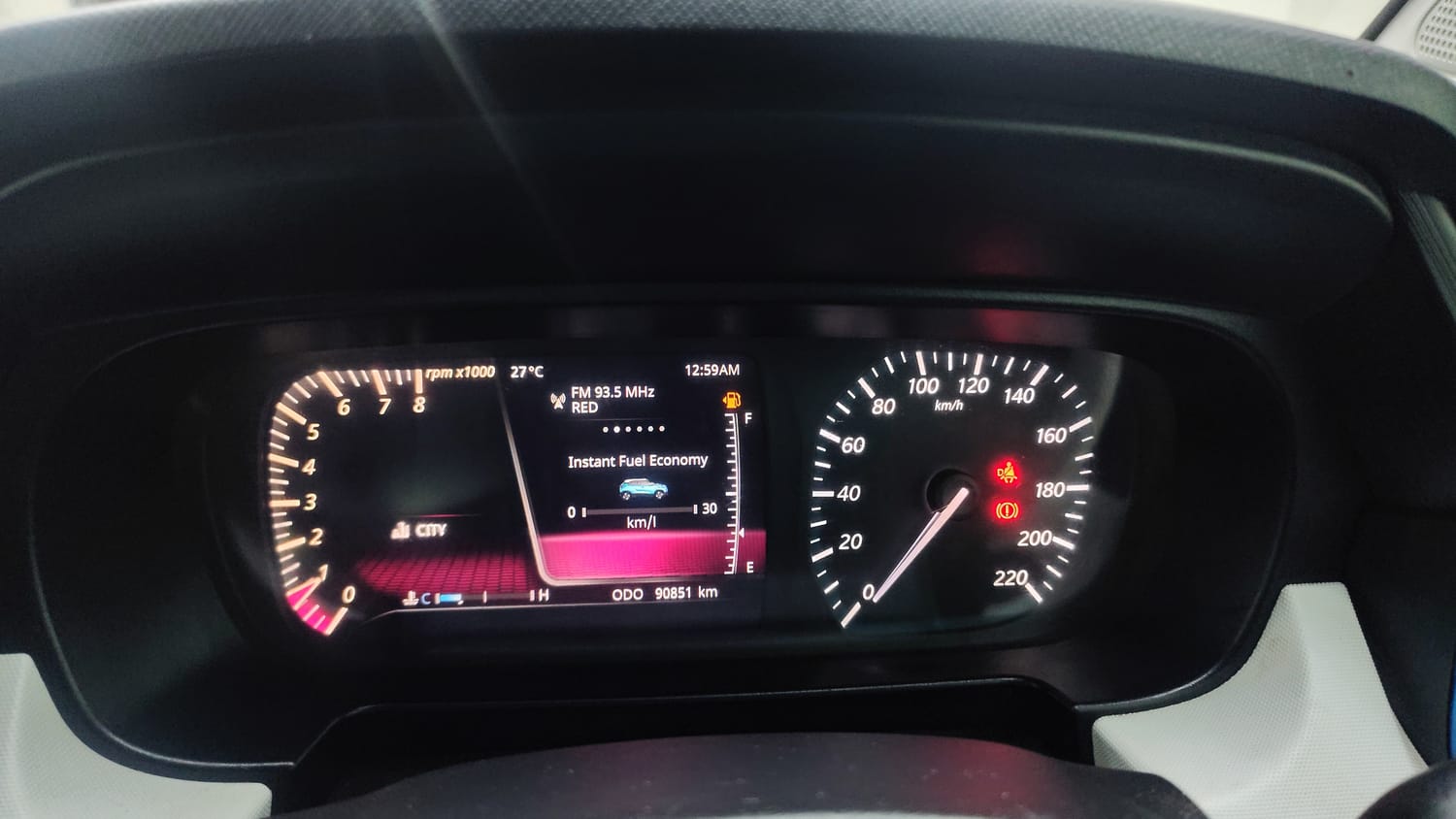 Used 2022 Tata Punch Creative Dual Tone Petrol Manual interior CLUSTERMETER VIEW