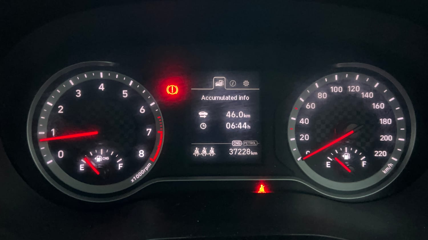 Used 2023 Hyundai Grand i10 Nios Sportz 1.2 Kappa CNG Cng Manual interior CLUSTERMETER VIEW