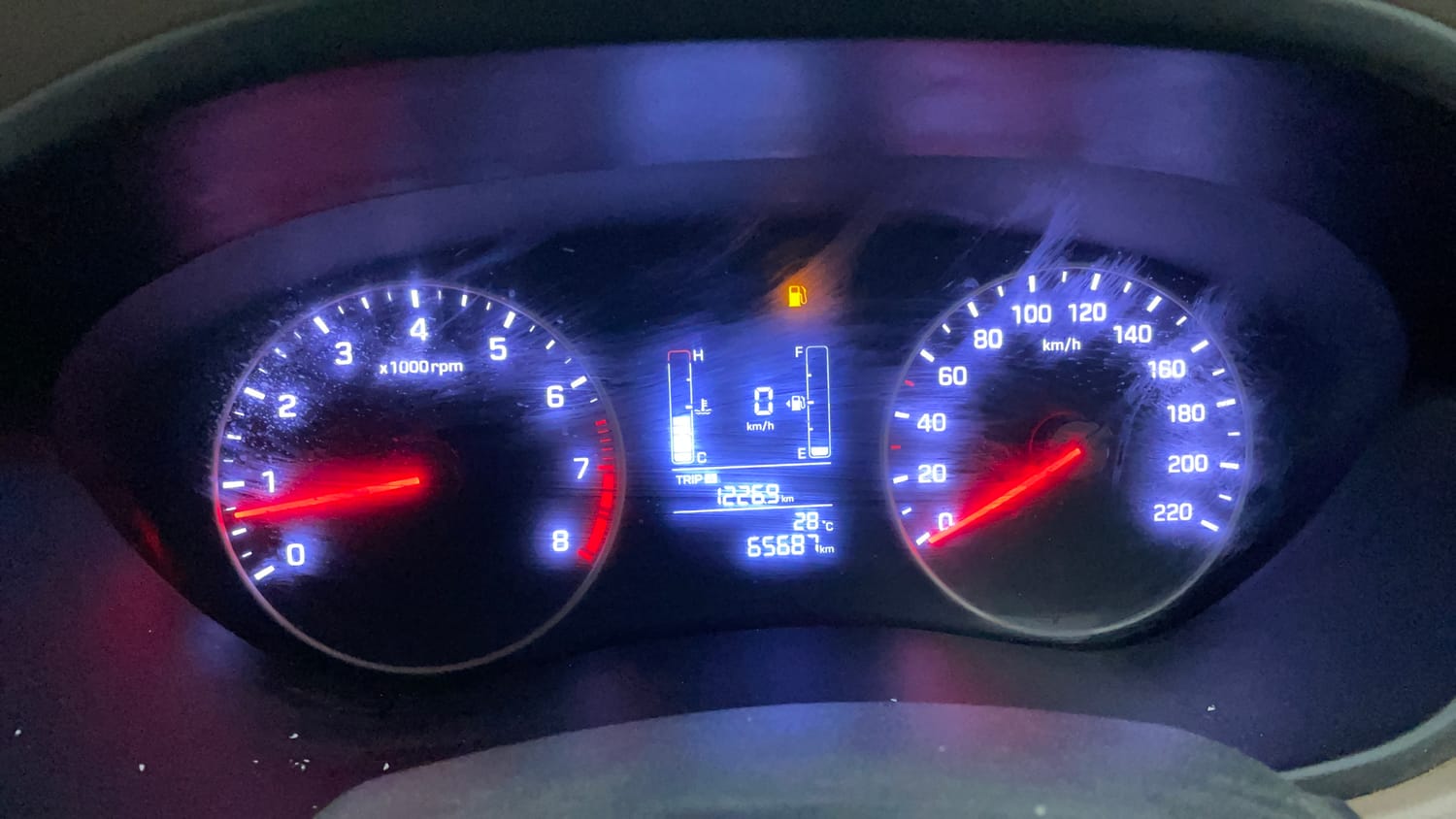 Used 2020 Hyundai Elite i20 Sportz Plus 1.2 Petrol Manual interior CLUSTERMETER VIEW