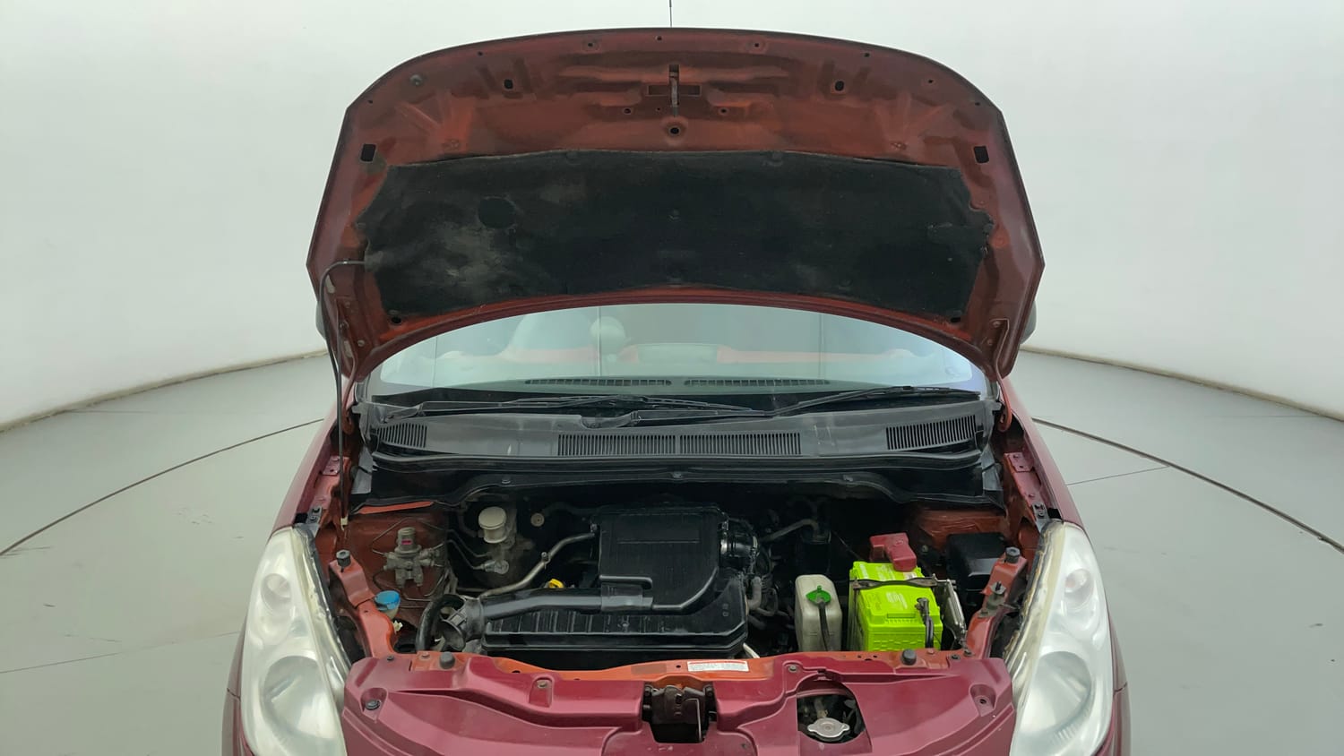Used 2013 Maruti Suzuki Ritz Vxi BS-IV Petrol Manual engine ENGINE & BONNET OPEN FRONT VIEW