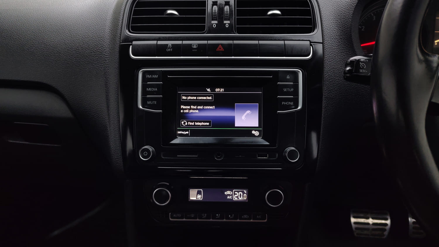 Used 2016 Volkswagen Polo GT TSI Petrol Automatic interior MUSIC SYSTEM & AC CONTROL VIEW