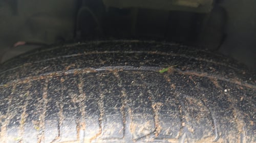 Used 2022 Tata Tiago XZ Plus Petrol Manual tyres LEFT FRONT TYRE TREAD VIEW