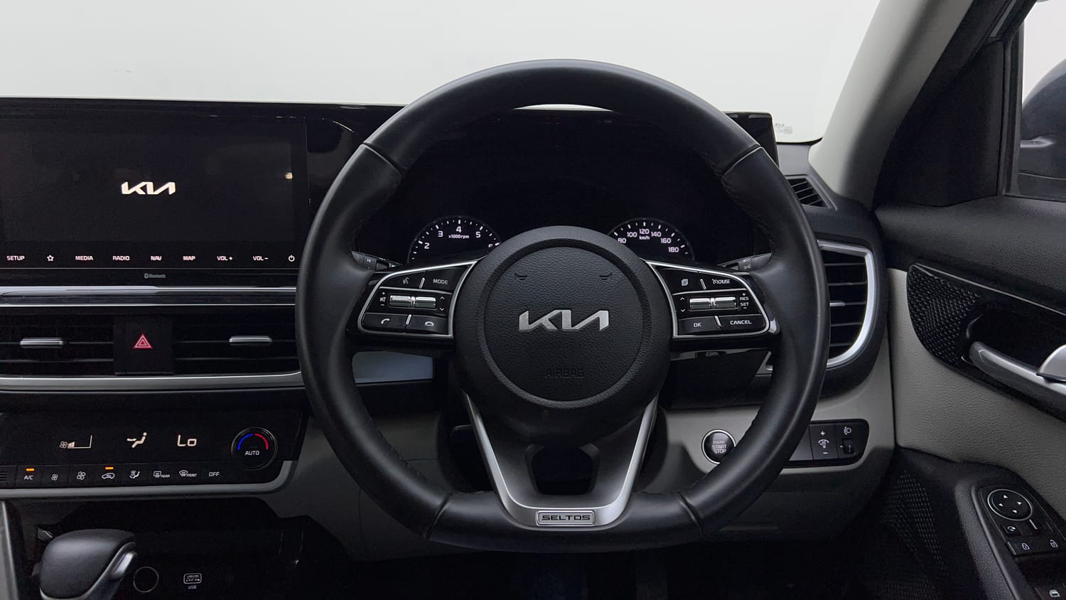 Used 2021 kia Seltos HTX 1.5 IVT Petrol Automatic interior STEERING VIEW