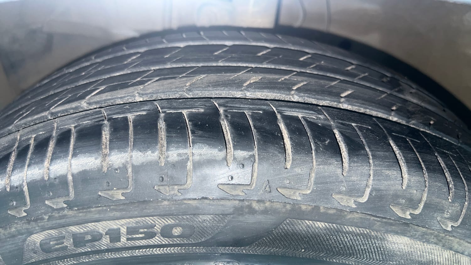 Used 2022 Honda City VX CVT Petrol Petrol Automatic tyres LEFT FRONT TYRE TREAD VIEW
