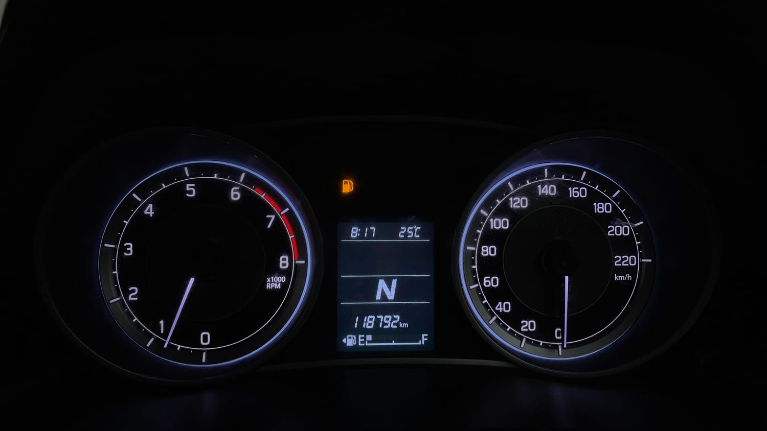 Used 2017 Maruti Suzuki Dzire VXi AMT Petrol Automatic interior CLUSTERMETER VIEW
