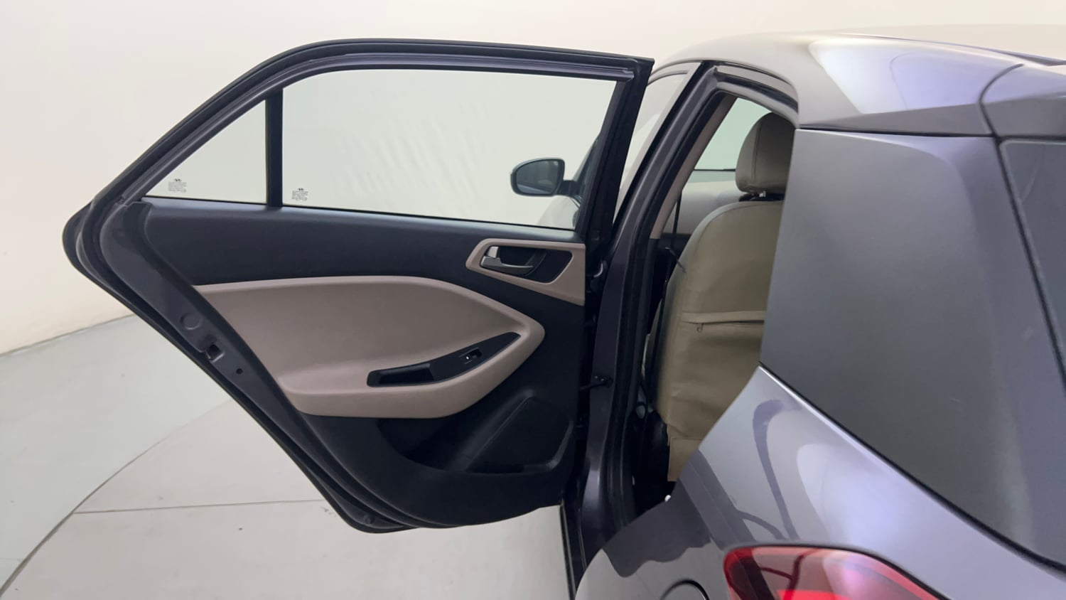 Used 2015 Hyundai Elite i20 Asta 1.2 Petrol Manual interior LEFT REAR DOOR OPEN VIEW