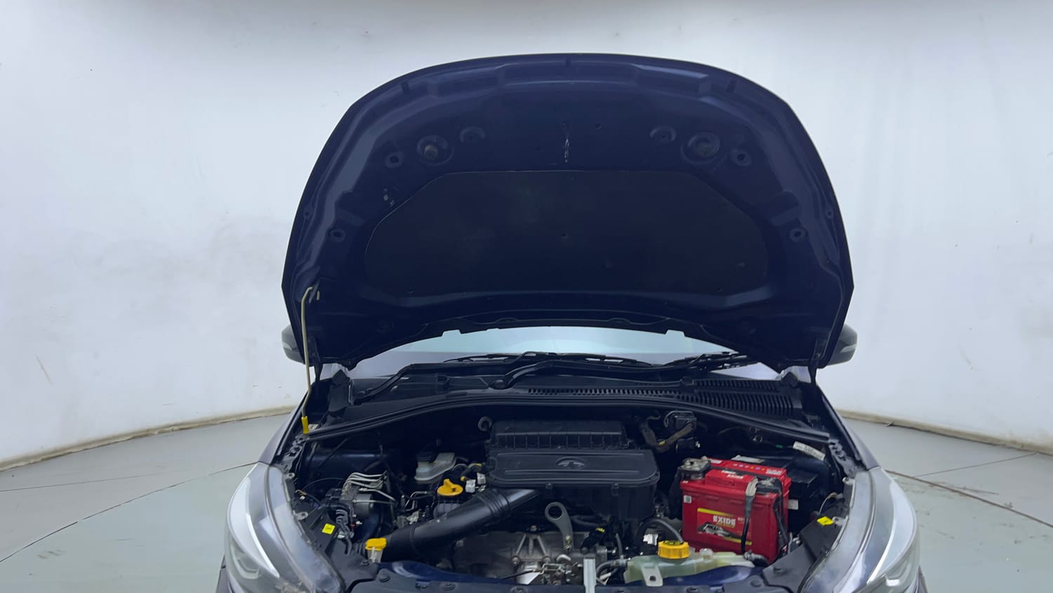 Used 2021 Tata Tigor XZA Plus Petrol Automatic engine ENGINE & BONNET OPEN FRONT VIEW