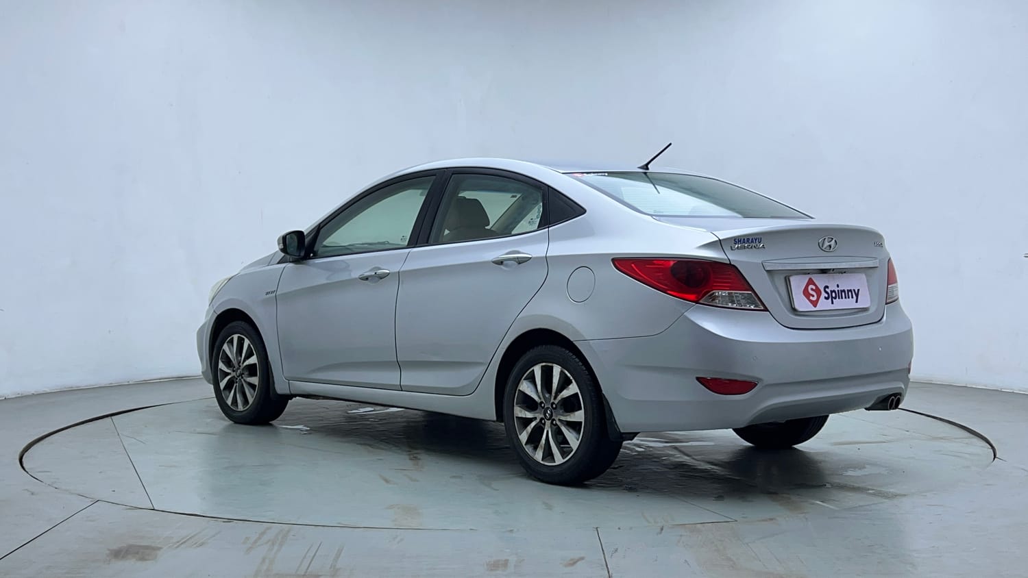Used 2013 Hyundai Verna Fluidic 1.6 VTVT SX AT Petrol Automatic exterior LEFT REAR CORNER VIEW