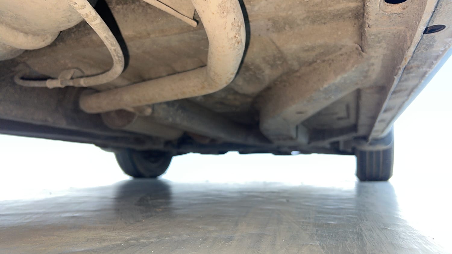 Used 2014 Honda Brio S MT Petrol Manual extra REAR RIGHT UNDERBODY VIEW