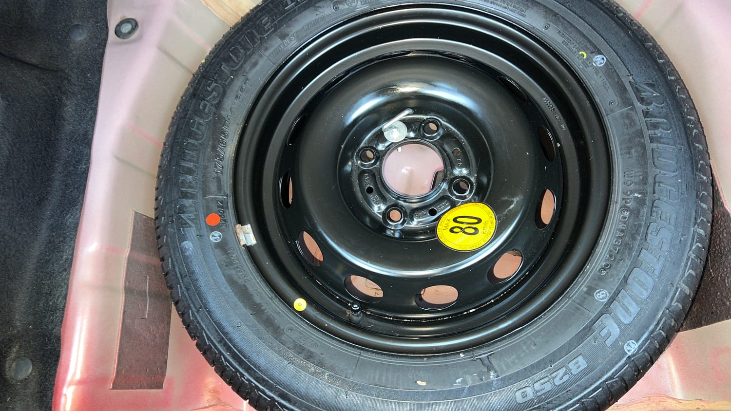 Used 2020 Tata Tiago XZA Plus Dual Tone Petrol Automatic tyres SPARE TYRE VIEW