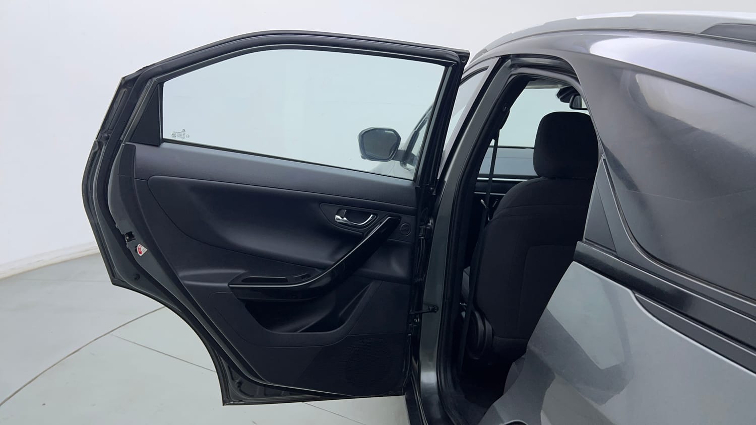 Used 2024 tata Nexon Fearless S 1.2 Revotron Petrol 7DCA Dual Tone Petrol Automatic interior LEFT REAR DOOR OPEN VIEW