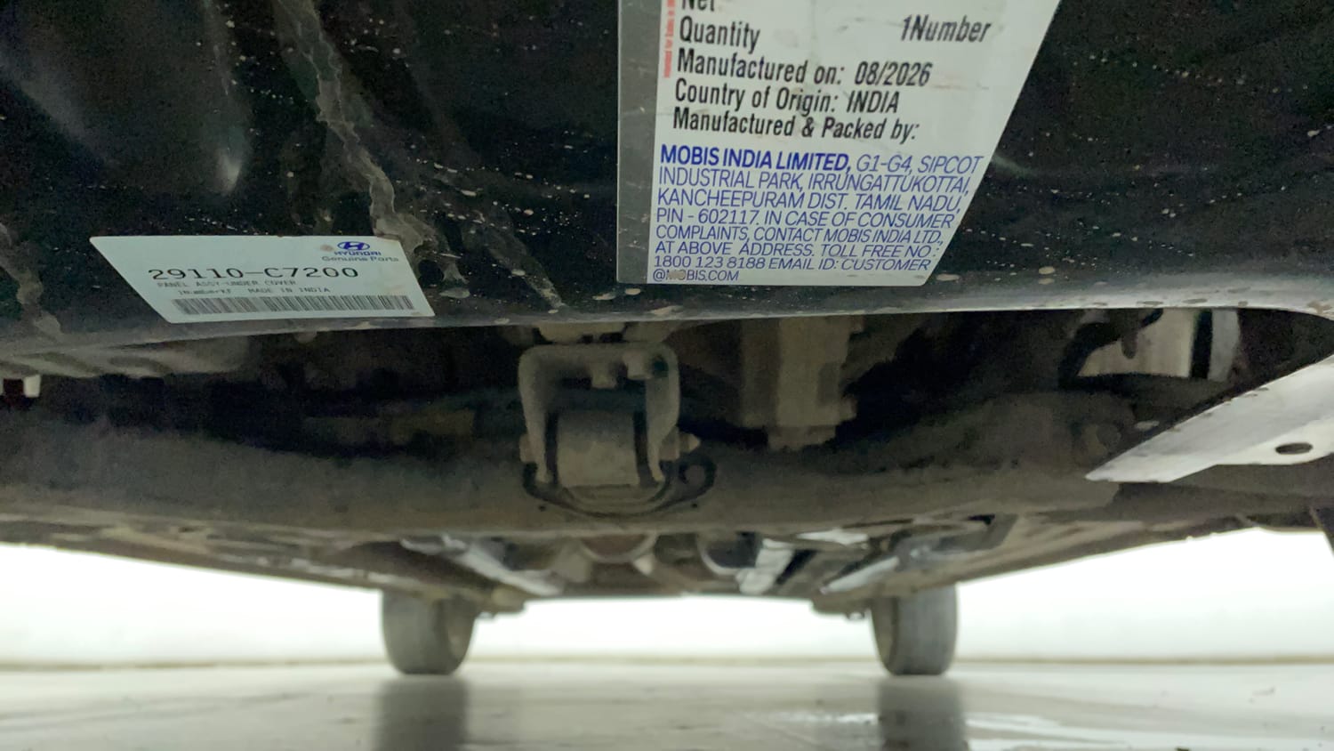 Used 2020 Hyundai Elite i20 Sportz Plus 1.2 Petrol Manual extra FRONT LEFT UNDERBODY VIEW