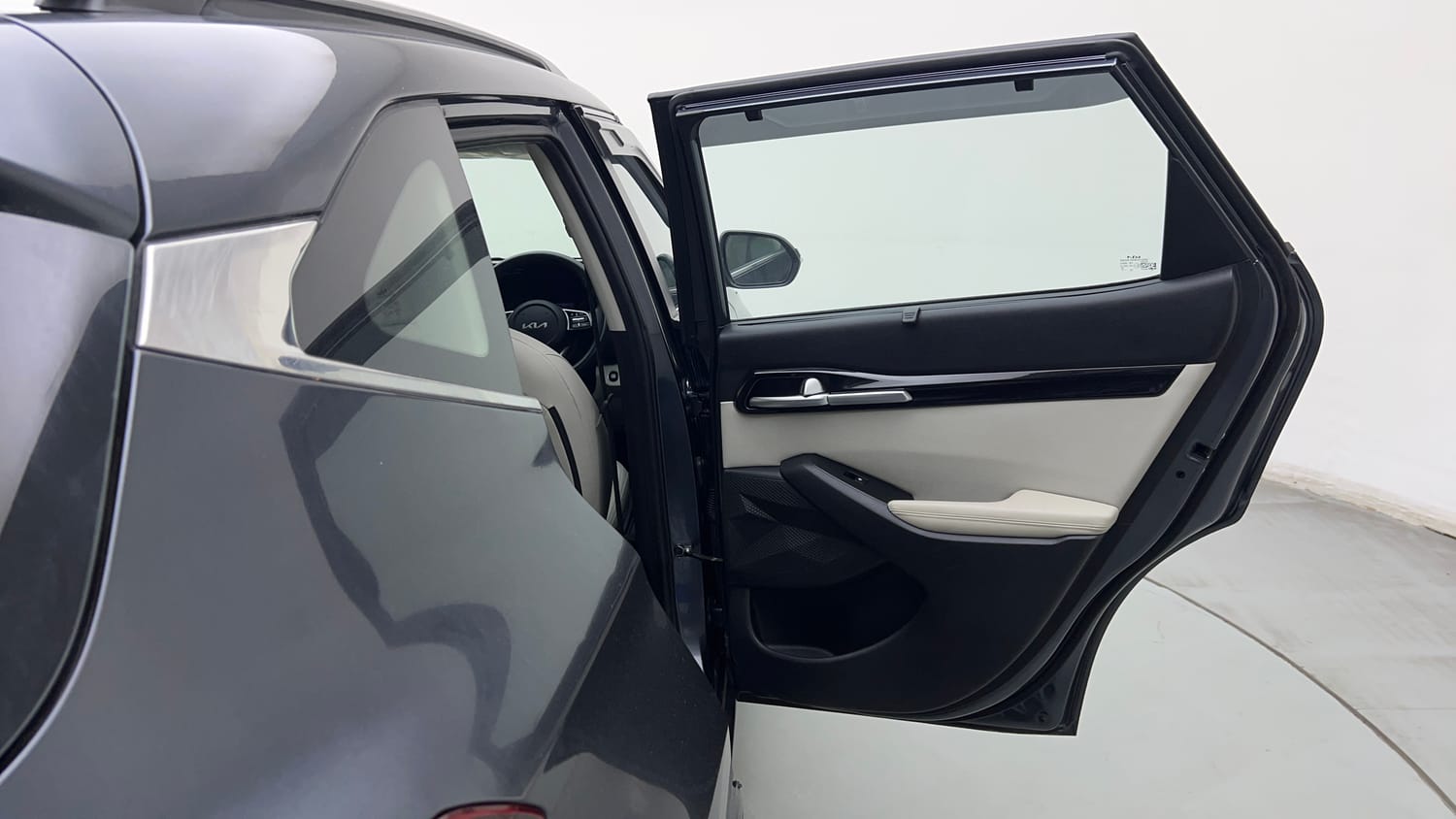 Used 2021 kia Seltos HTX 1.5 IVT Petrol Automatic interior RIGHT REAR DOOR OPEN VIEW