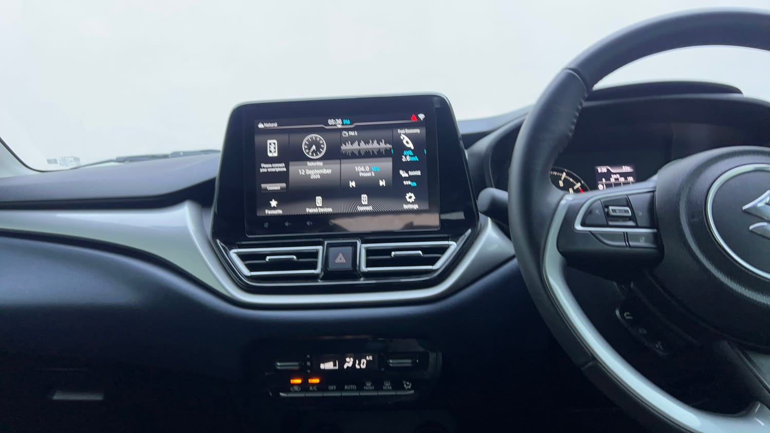 Used 2024 Maruti Suzuki Baleno Alpha AGS Petrol Automatic interior MUSIC SYSTEM & AC CONTROL VIEW