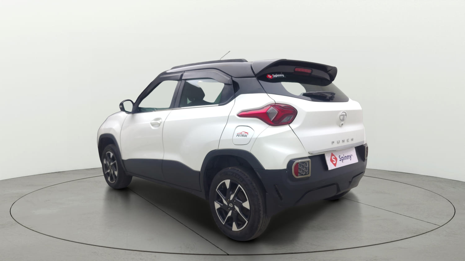 Used 2022 Tata Punch Creative Dual Tone Petrol Manual exterior LEFT REAR CORNER VIEW
