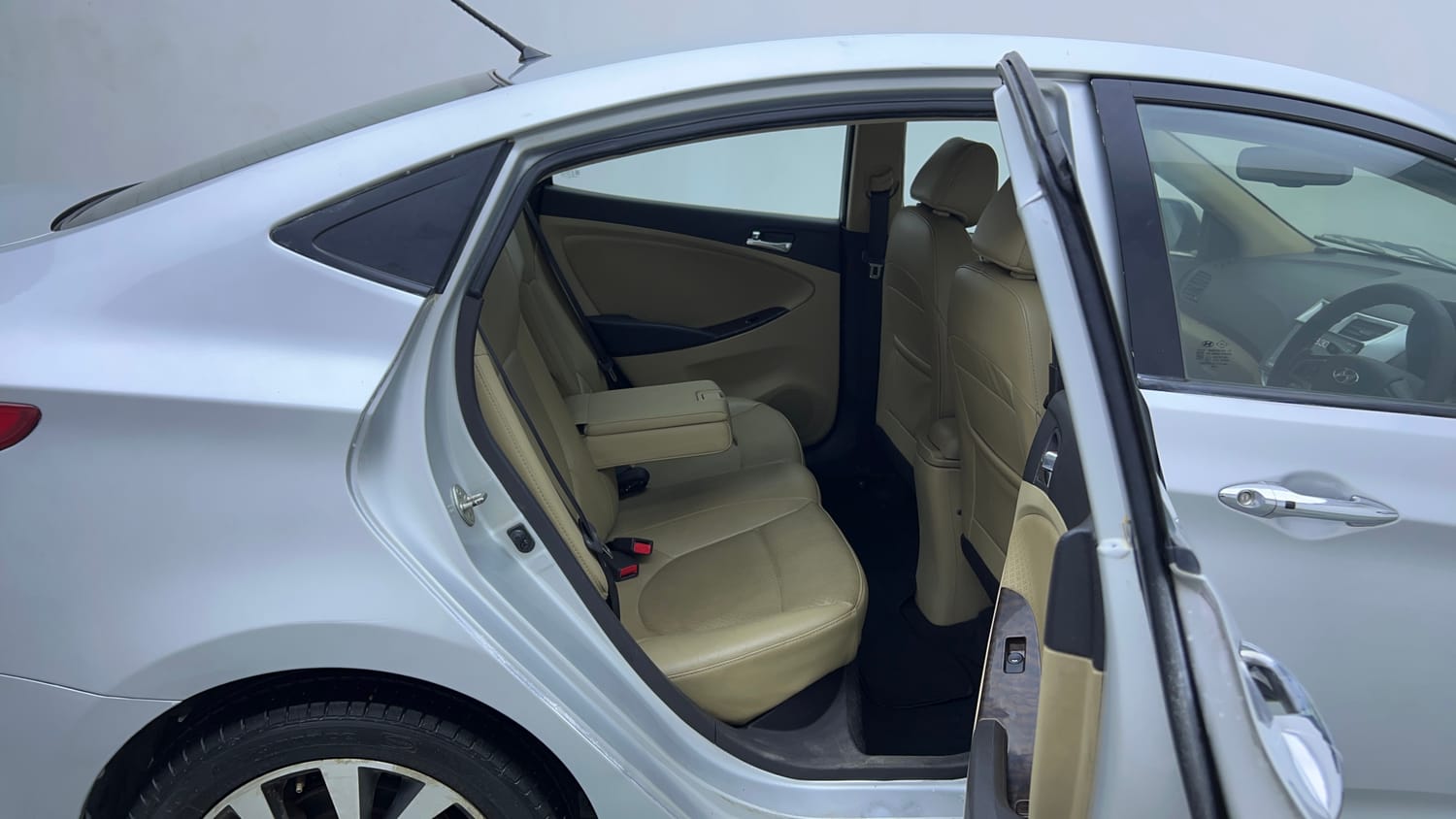 Used 2013 Hyundai Verna Fluidic 1.6 VTVT SX AT Petrol Automatic interior RIGHT SIDE REAR DOOR CABIN VIEW