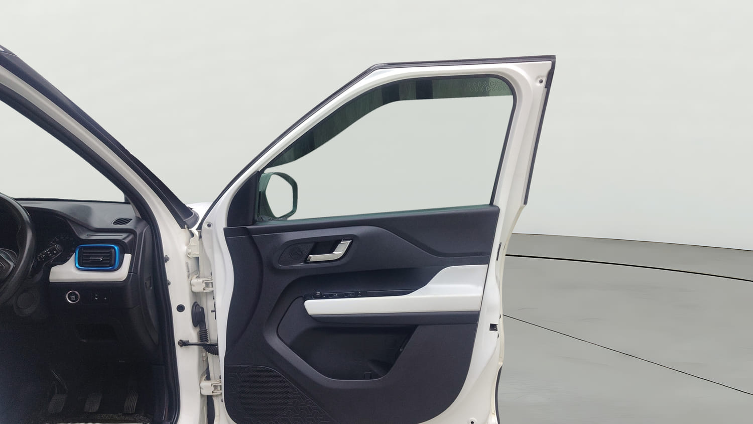 Used 2022 Tata Punch Creative Dual Tone Petrol Manual interior RIGHT FRONT DOOR OPEN VIEW