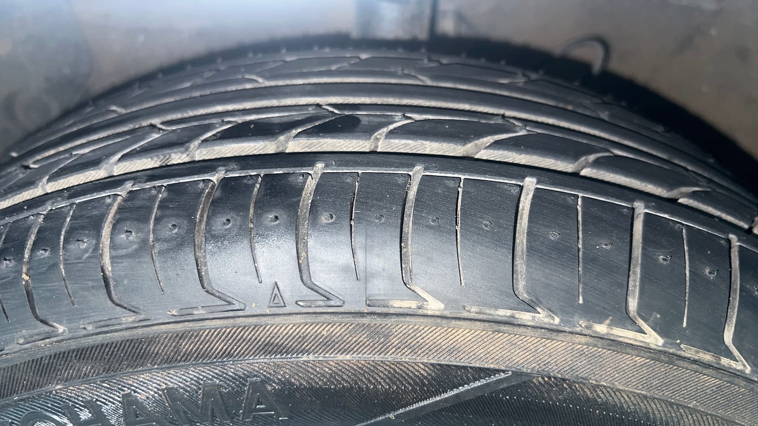 Used 2019 Hyundai Santro Sportz CNG Cng Manual tyres LEFT FRONT TYRE TREAD VIEW