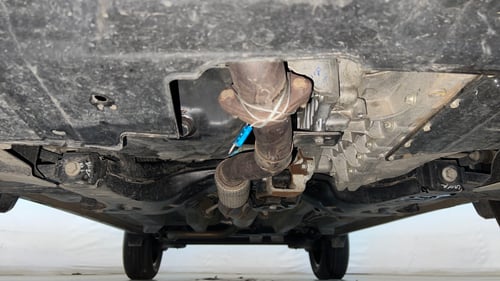 Used 2024 Tata Nexon Creative Plus 1.2 Revotron Petrol 7DCA Petrol Automatic extra FRONT LEFT UNDERBODY VIEW