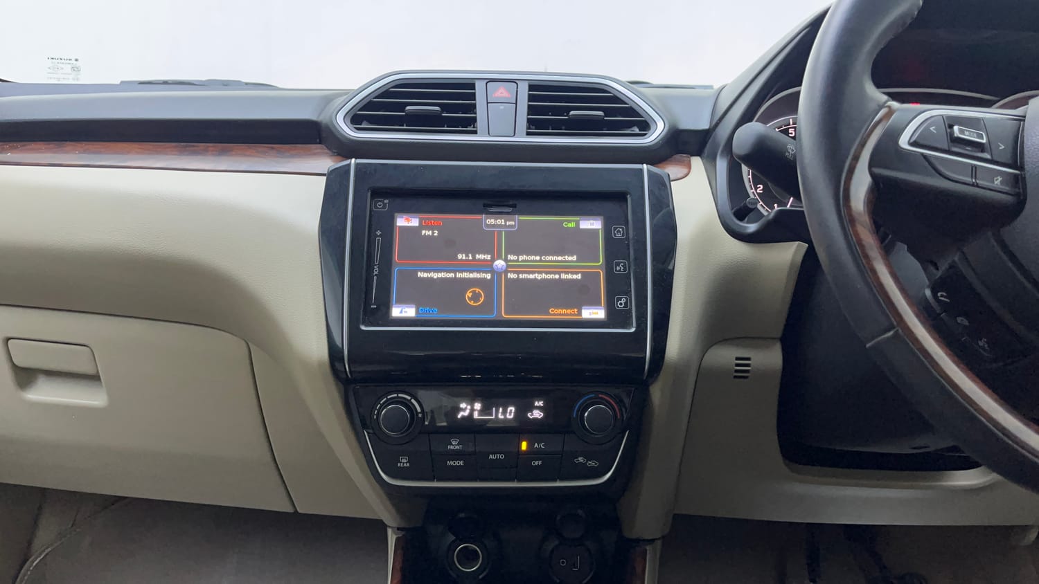 Used 2018 Maruti Suzuki Dzire ZXi Plus AMT Petrol Automatic interior MUSIC SYSTEM & AC CONTROL VIEW