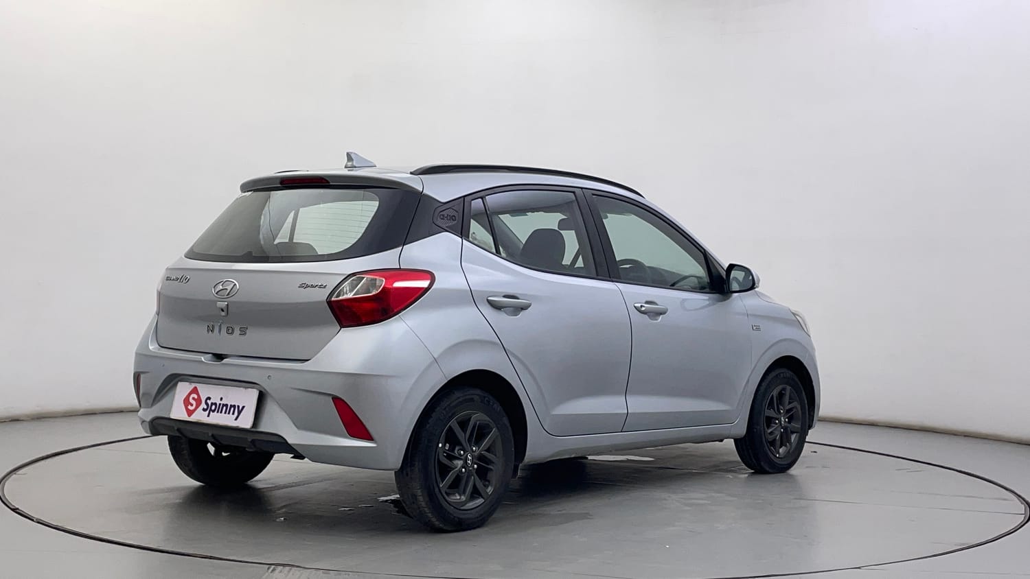 Used 2020 Hyundai Grand i10 Nios Sportz AMT 1.2 Kappa VTVT Petrol Automatic exterior RIGHT REAR CORNER VIEW