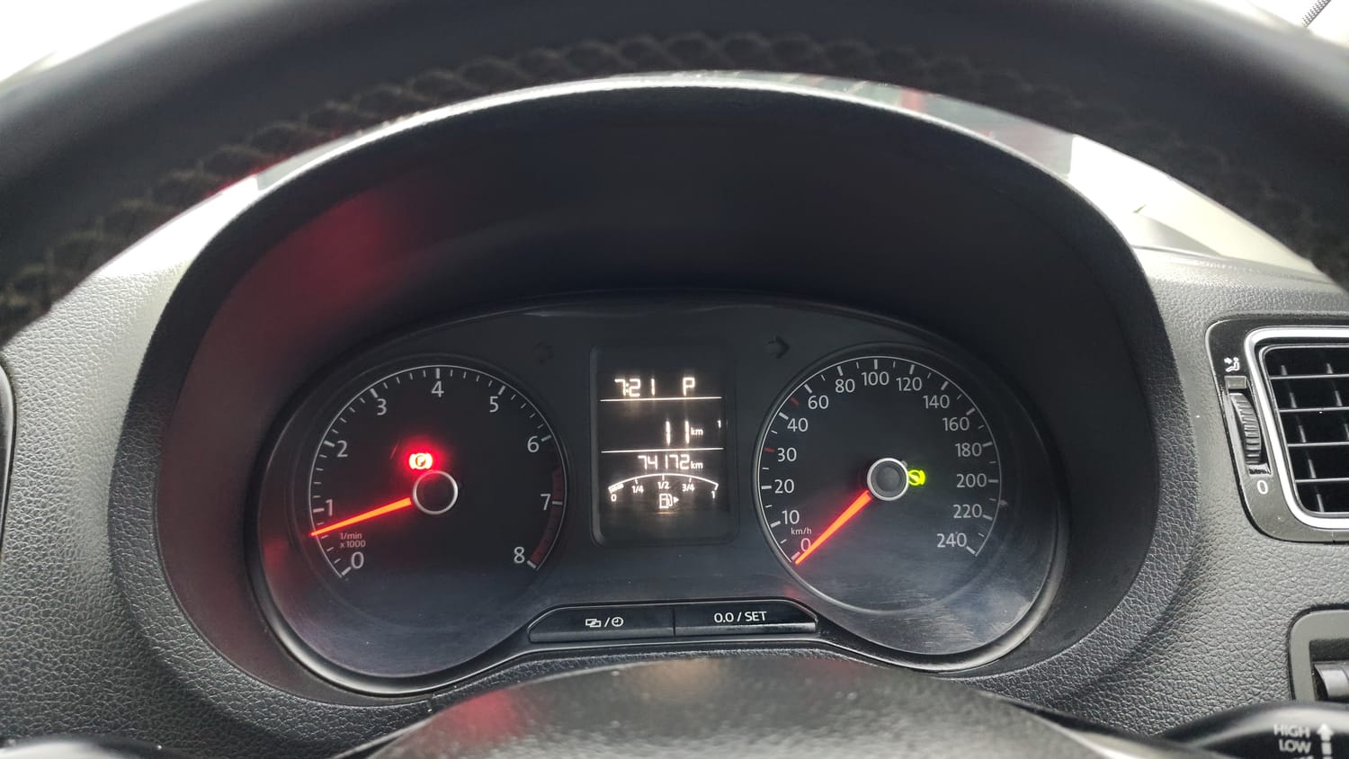 Used 2016 Volkswagen Polo GT TSI Petrol Automatic interior CLUSTERMETER VIEW
