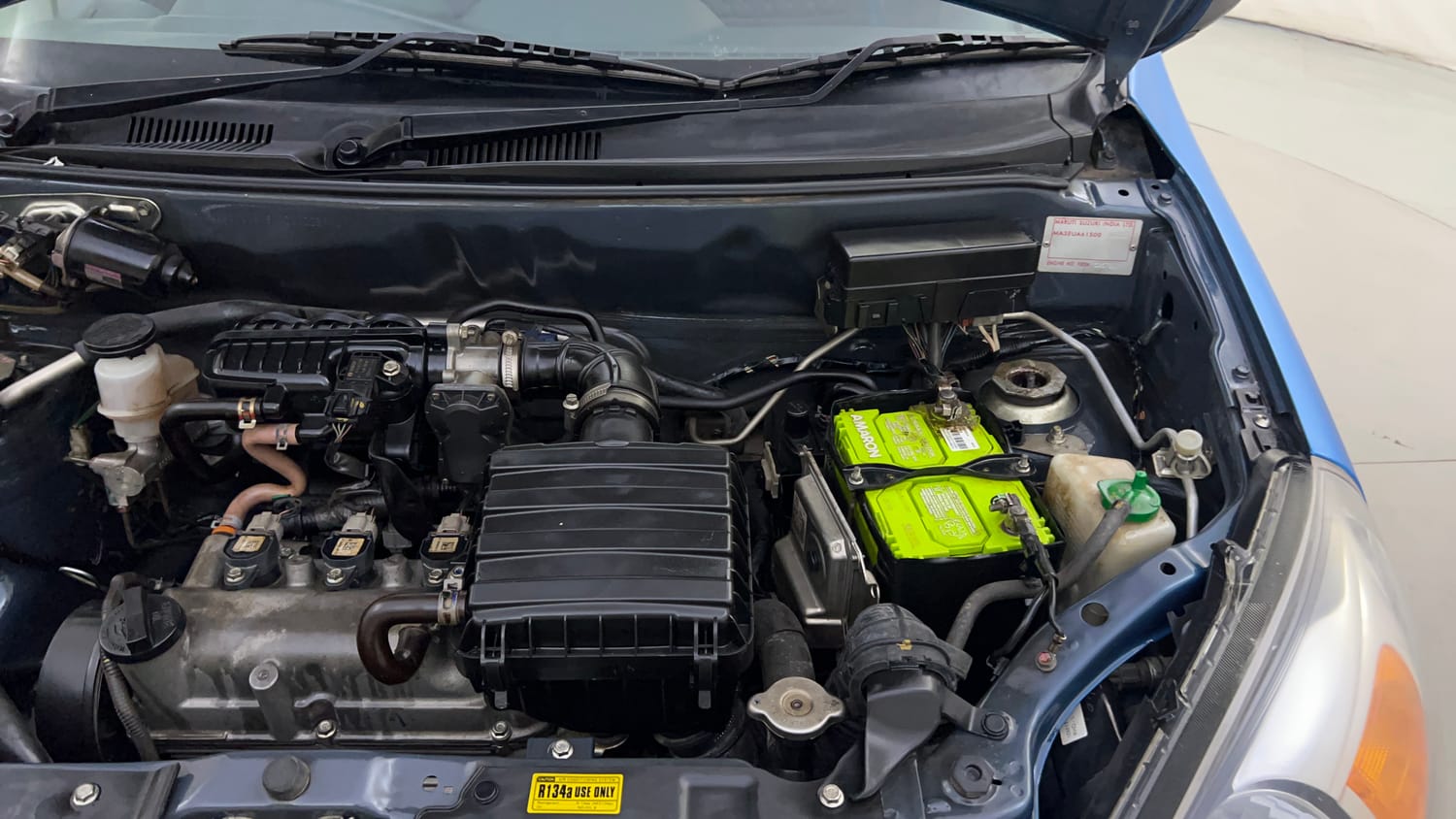 Used 2018 Maruti Suzuki Alto 800 VXi Petrol Manual engine ENGINE LEFT SIDE HINGE & APRON VIEW