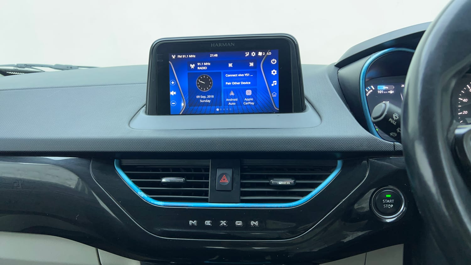Used 2021 Tata Nexon EV XZ Plus Electric Automatic top_features Integrated (in-dash) music system
