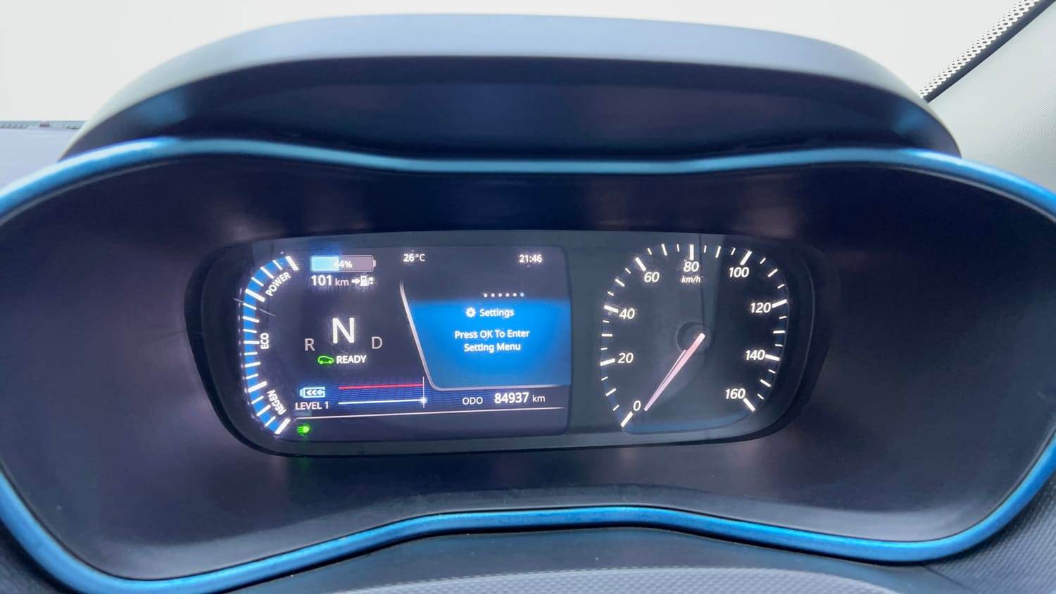 Used 2021 Tata Nexon EV XZ Plus Electric Automatic interior CLUSTERMETER VIEW